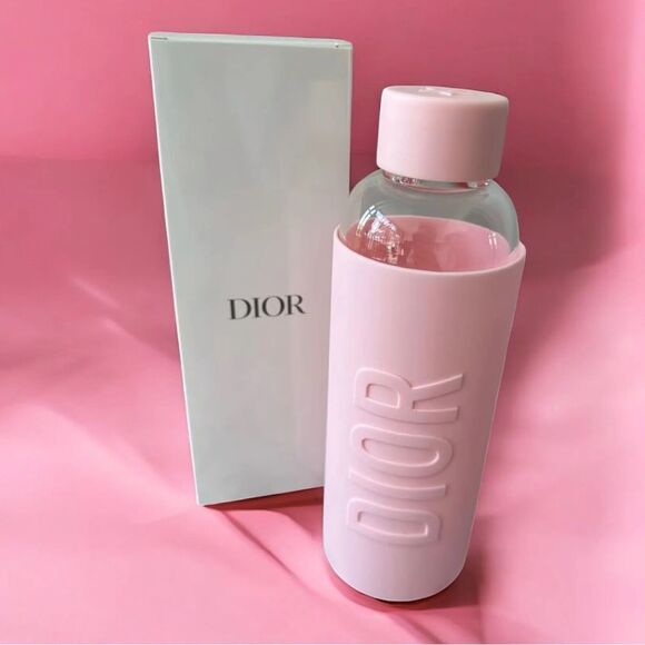 Brand new Dior pink Glass water bottle GWP item - Picture 1 of 1